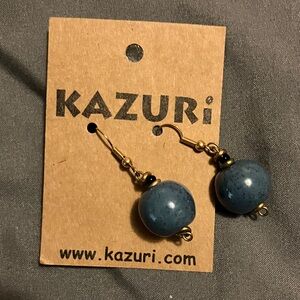 Kazuri ceramic bead earrings made in Kenya